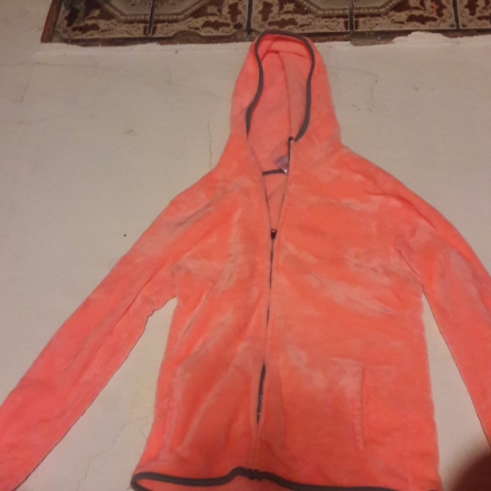 A peach colored super soft jacket